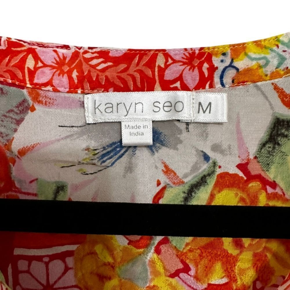 Karyn Seo thin lightweight patchwork multicolor t… - image 3